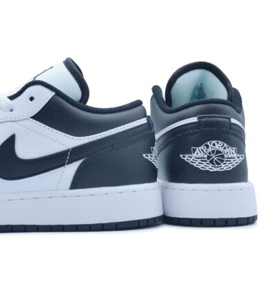 SCARPE AIR JORDAN 1 LOW "WHITE BLACK"  GS - immagine 5